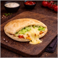 Pita kaas met sla